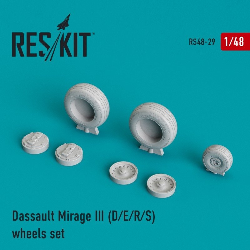 RESKIT RS48-0029 Mirage III (D/E/R/S) wheels set 1/48