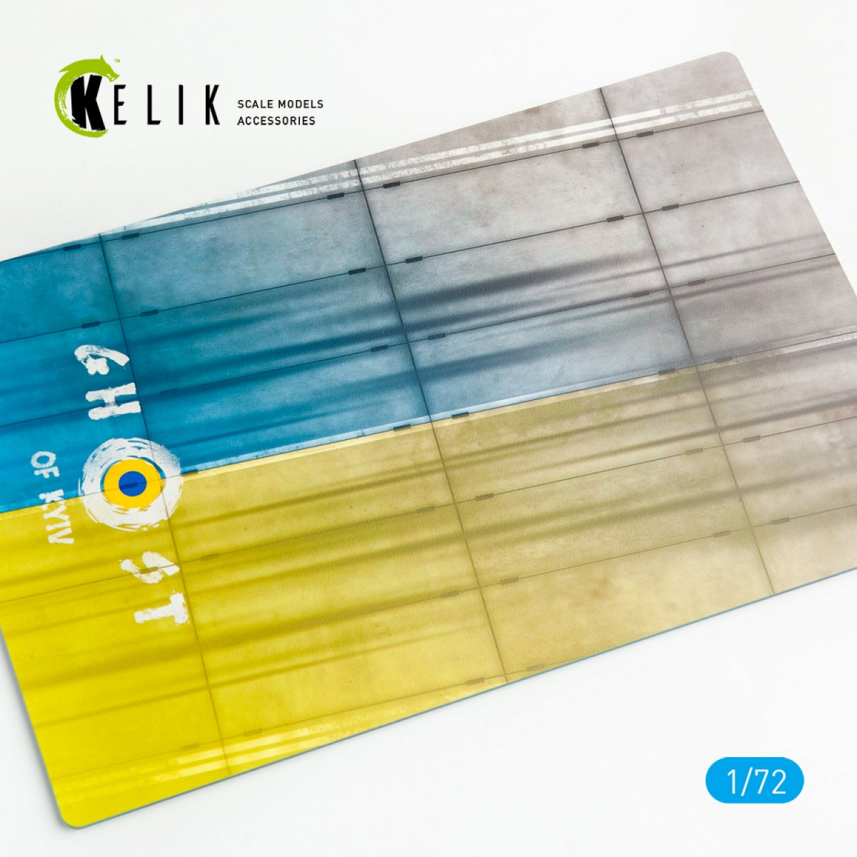 KELIK KS72003 CONCRETE PLATES GHOST OF KYIV BASE - ACRYLIC 3 MM (280 X 180 MM) 1/72
