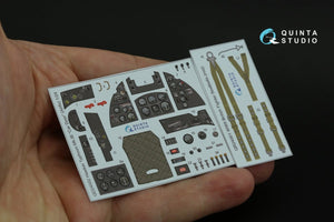 Quinta Studio QD24002 Hawker Typhoon (Car Door) 3D-Printed &amp;amp; colored Interior on decal paper (Airfix) 1/24 – Bild 8
