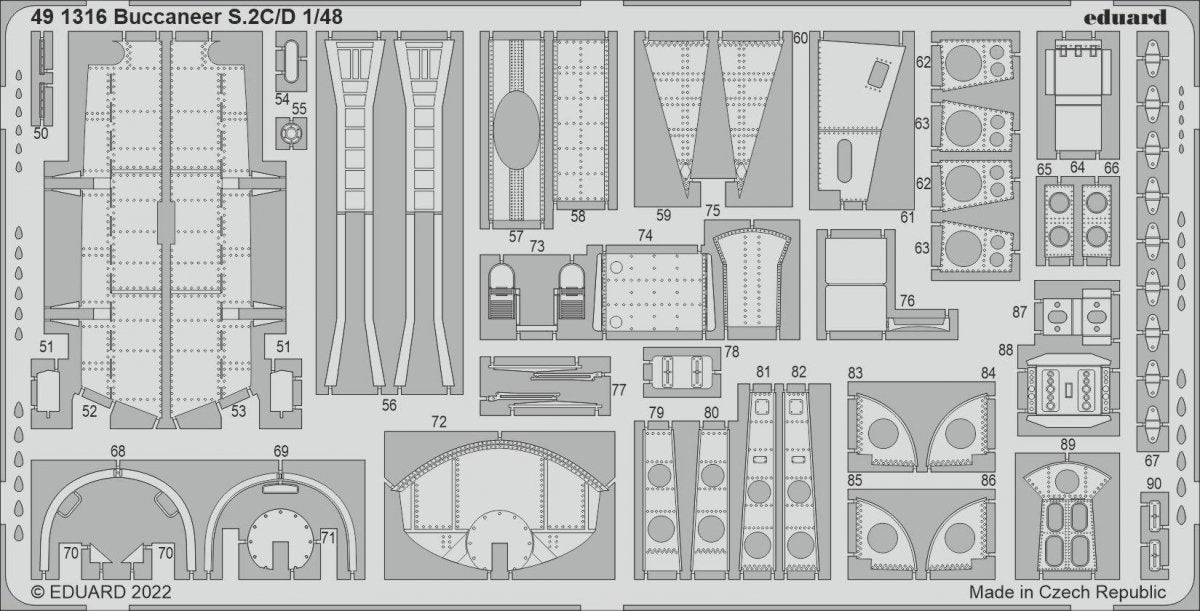 Eduard BIG49358 Buccaneer S.2C/ D AIRFIX 1/48 – obrázek 2