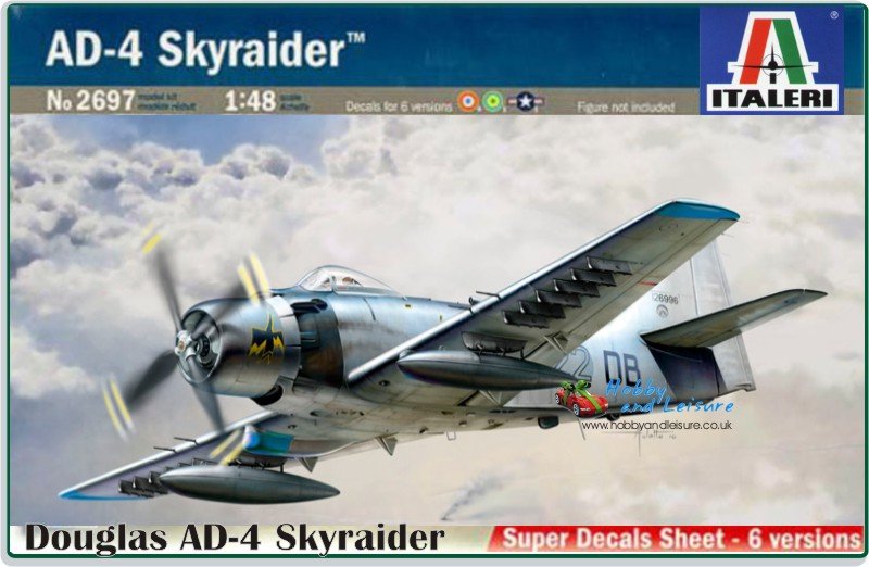 Italeri 2697 AD-4 SKYRAIDER 1/48