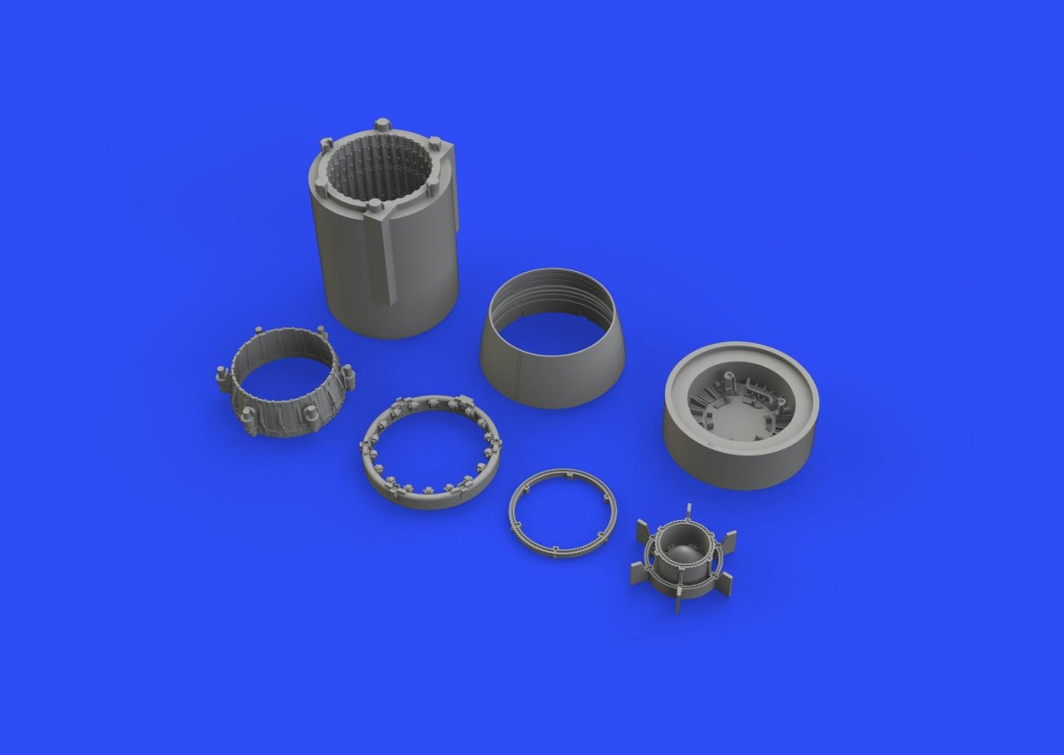 Eduard 648509 MiG-23BN exhaust nozzle 1/48 EDUARD, TRUMPETER – imagen 3