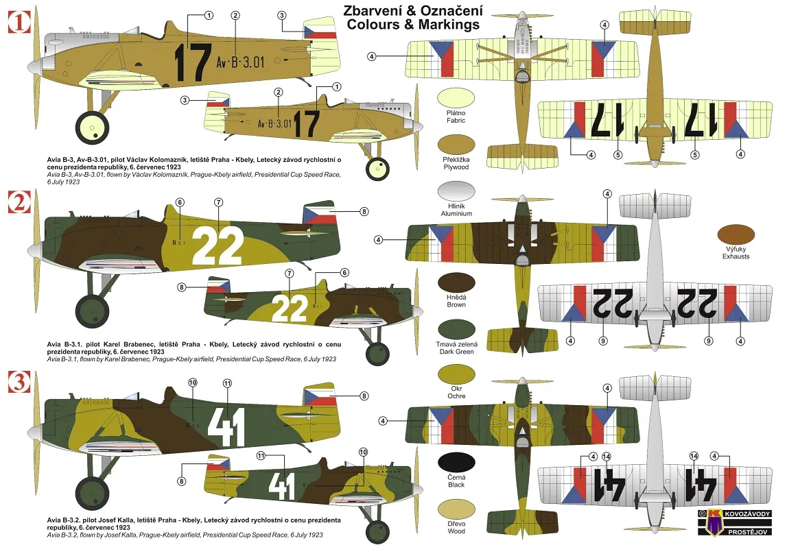 Kovozavody Prostejov KPM0342 Avia B-3 “Racer” 1/72 – image 2