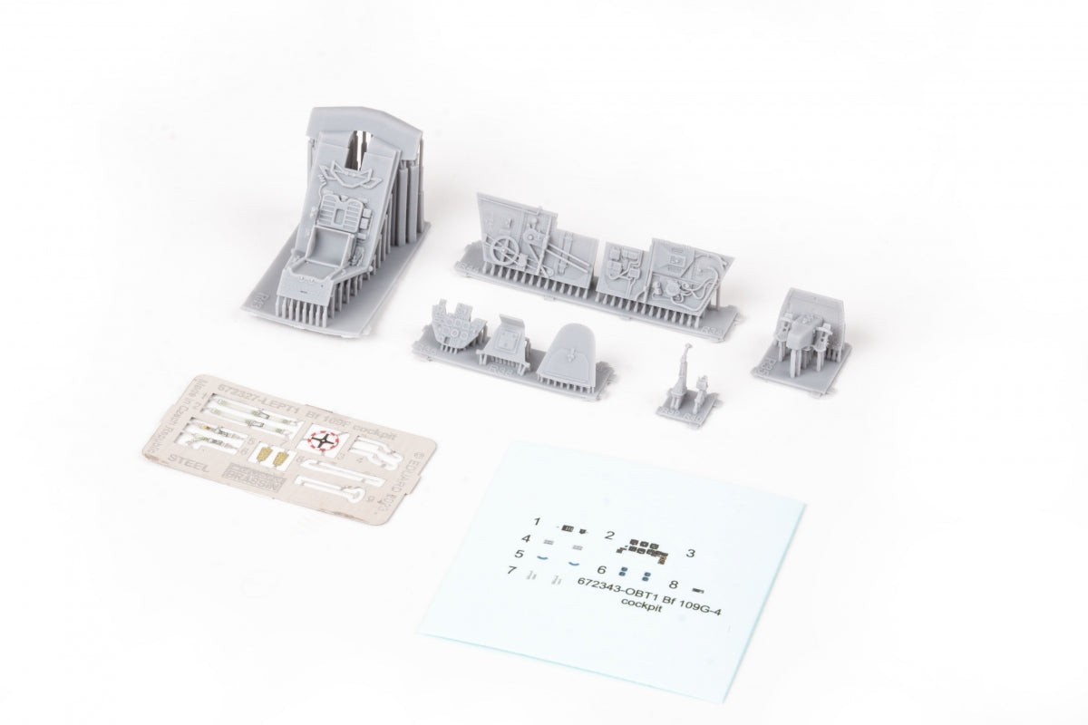 Eduard 672343 Bf 109G-4 cockpit PRINT Eduard 1/48