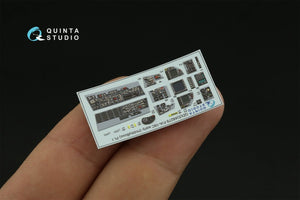 Quinta Studio QDS-48279 F/A-18C early 3D-Printed &amp;amp; colored Interior on decal paper (HobbyBoss)(Small version) 1/48 – Bild 8