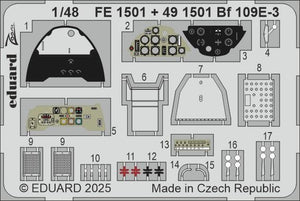 Eduard FE1501 Bf 109E-3 Hobby Boss 1/48