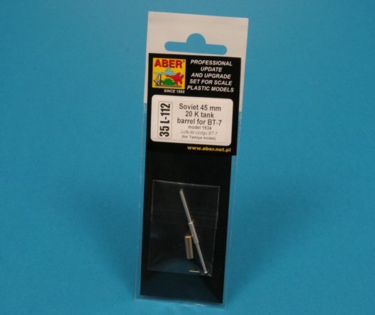 Aber 35L-112 Soviet 45 mm 20 K tank barrel for BT-7 1/35 – obrázek 9
