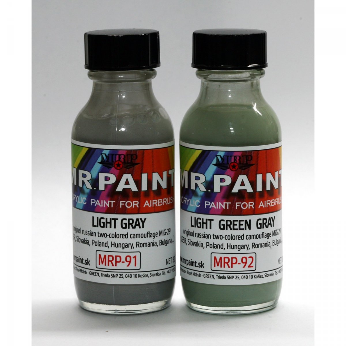 MR. Paint MRP-091 LIGHT GRAY Russian two-tone camo MIG-29 30ml – Bild 3