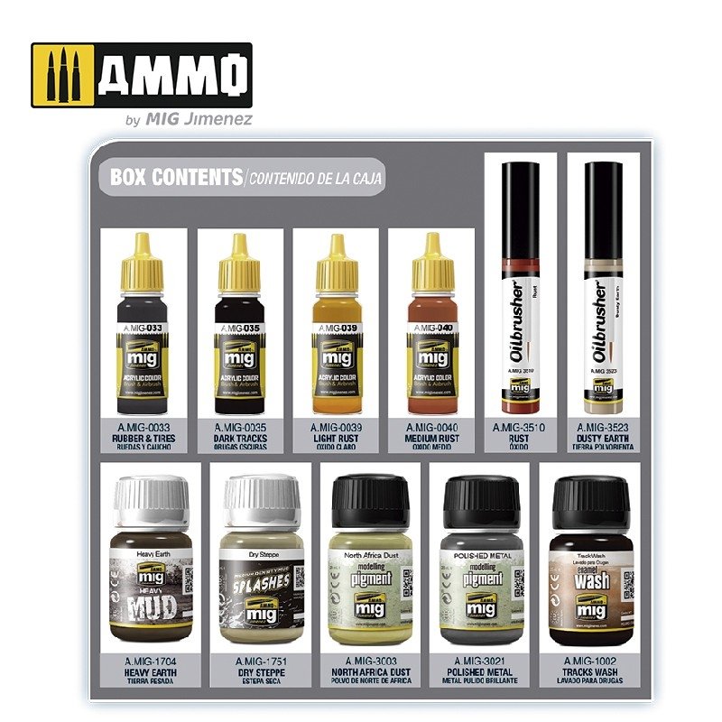 AMMO de Mig Jimenez 7808 SUPER PACK CHENILLES ET ROUES – image 2