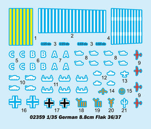 Trumpeter 02359 German 8.8cm Flak 36/37 1/35 – zdjęcie 3