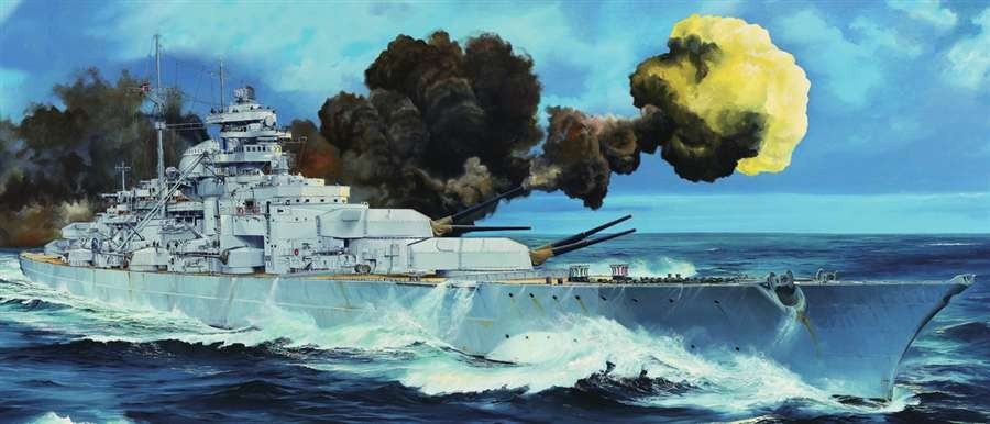 Trumpeter 03702 German Bismarck Battleship 1/200