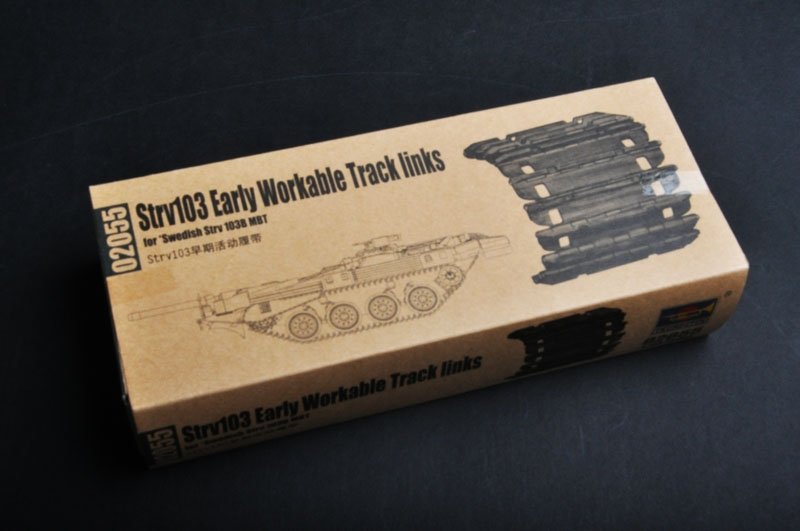 Trumpeter 02055 Strv103 early Workable Track links 1/35 – imagen 4
