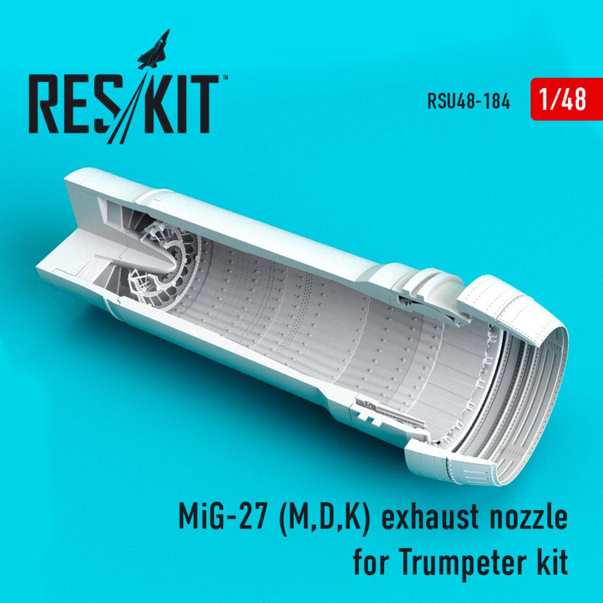 RESKIT RSU48-0184 MIG-27 (M,D,K) EXHAUST NOZZLE FOR TRUMPETER KIT 1/48