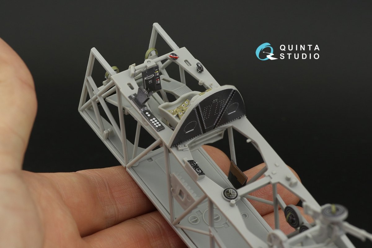 Quinta Studio QD32117 Fairey Swordfish Mk.II 3D-Printed &amp;amp; colored Interior on decal paper (Trumpeter) 1/32 – image 10
