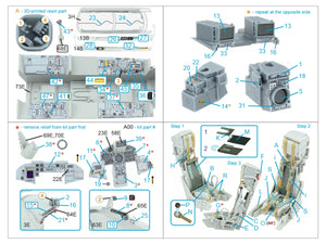 Intérieur imprimé en 3D et coloré sur papier décalcomanie (Italeri) de la Quinta Studio QD+32229 Tornado IDS (avec pièces en résine imprimées en 3D) à l&amp;#39;échelle 1/32 – image 3
