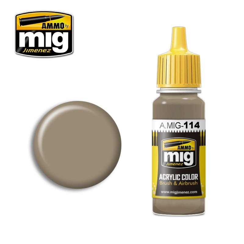 MUNITIONS de Mig Jimenez 0114 Zimmerit Ocre 17ml