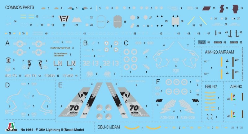 Italeri 1464 F-35A LIGHTNING II CTOL version (Beast Mode) 1/72 – image 2