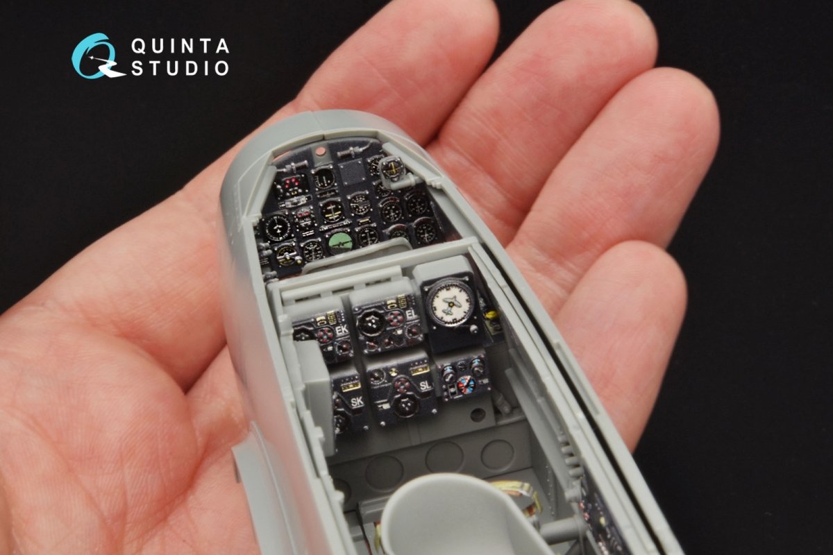 Quinta Studio QD32063 Bf 110C/D 3D-Printed &amp;amp; colored Interior on decal paper (for Dragon kit) 1/32 – immagine 6
