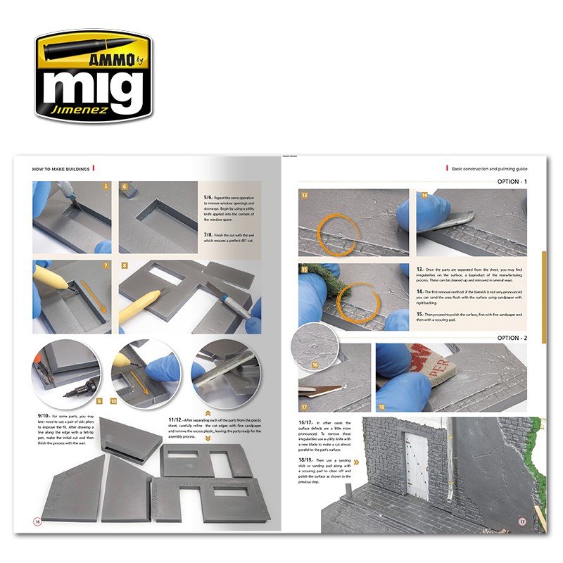AMMO of Mig Jimenez 6135 HOW TO MAKE BUILDINGS. BASIC CONSTRUCTION AND PAINTING GUIDE (English) – image 2