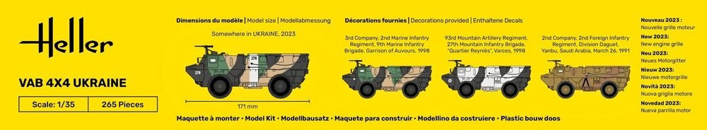 Heller 57130 VAB 4X4 Ukraine - Starter Kit 1/35 – Bild 5