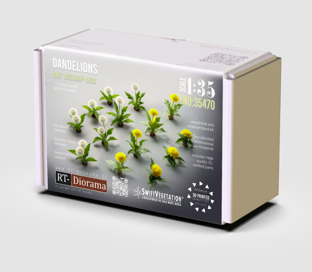 RT-Diorama 35470 Végétation : Pissenlits, échelle 1/35