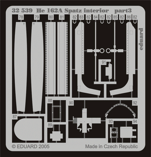 Eduard 32539 He 162A Spatz interior 1/32 REVELL – Bild 2