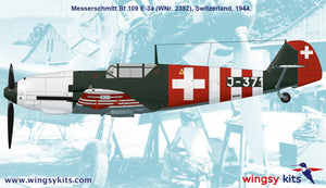 Wingsy Kits D5-12 Swiss Air Force Fighter MESSERSCHMITT Bf 109 E-3a 1/48 – image 15