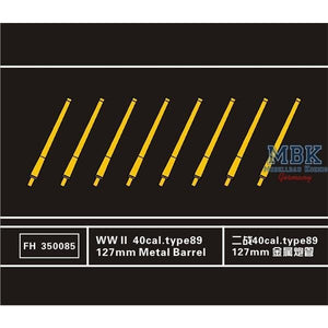 Flyhawk FH350085 WW II 40cal.type89 127mm Metal Barrel 1/350