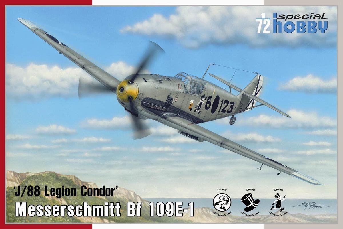Special Hobby 72459 Messerschmitt Bf 109E-1 'J/88 Legion Condor' 1/72