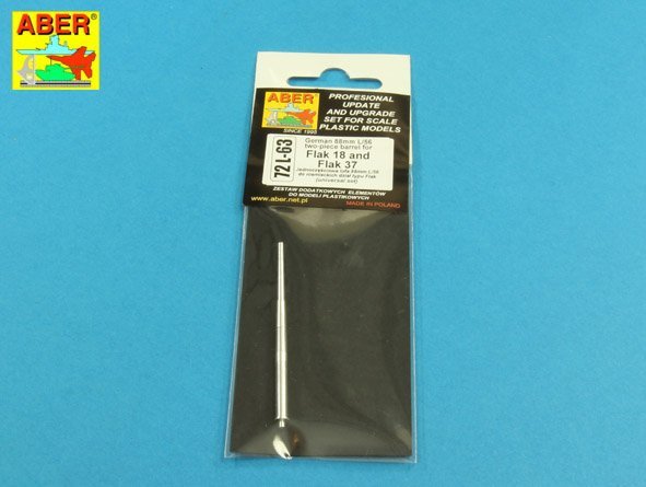 Aber 72L-63 One-piece barrel 88mm L/56 1/72