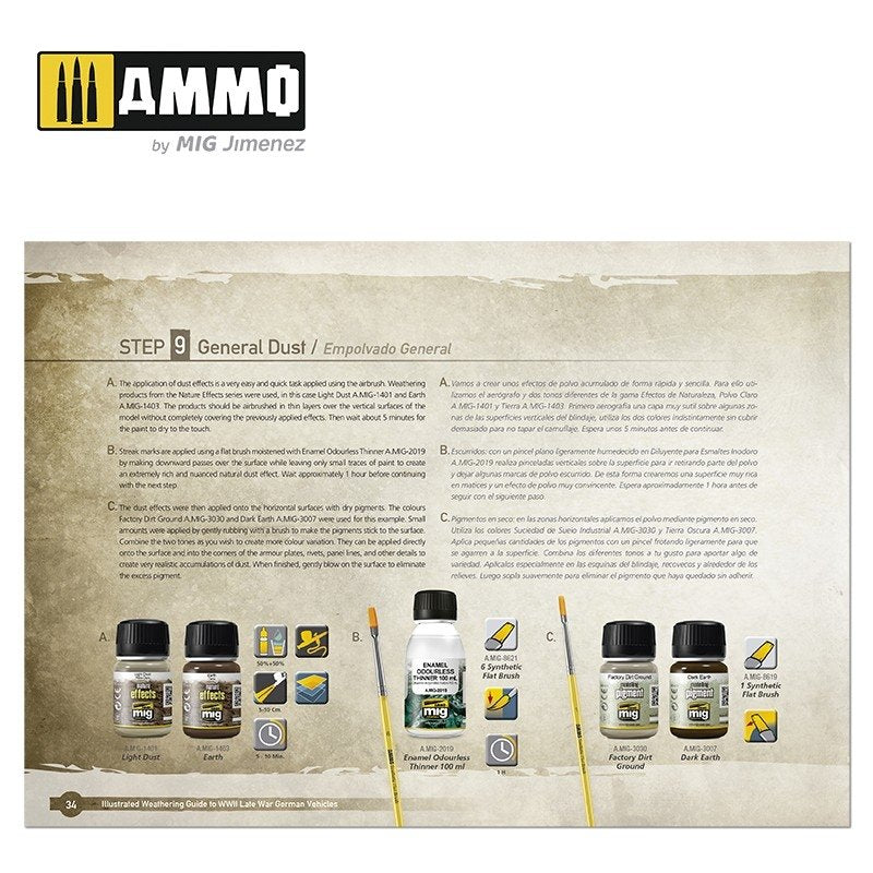 AMMO of Mig Jimenez 6015 ILLUSTRATED GUIDE OF WWII LATE GERMAN VEHICLES (English, Spanish) – Bild 6