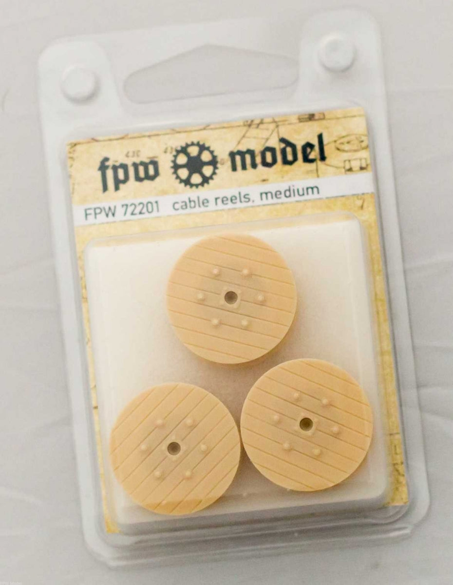 FPW Model 72201 Cable Reels, Medium, Without Cables (3 pcs.) 1/72