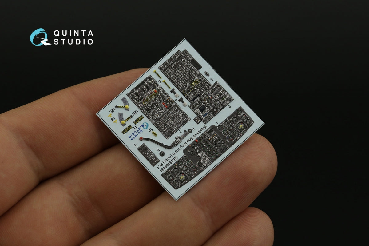 Quinta Studio QDS-48431 Westland Sea King HU.5 3D-Printed &amp;amp; colored Interior on decal paper (Airfix) (Small version) 1/48 – Bild 6