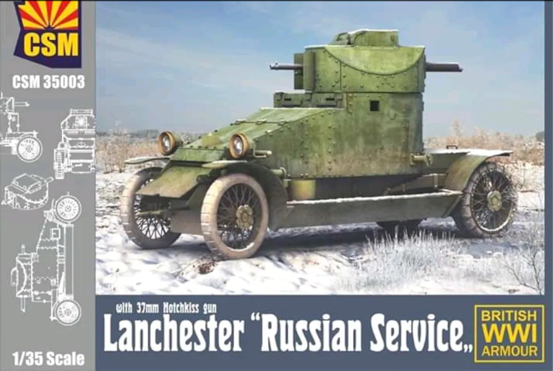 Copper State Models 35003 Lanchester "Russian Service" with 37mm Hotchkiss gun 1/35