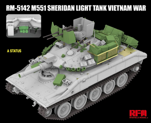 Rye Field Model 5142 M551 Light Tank Sheridan Vietnam War 1/35 – obrázek 3