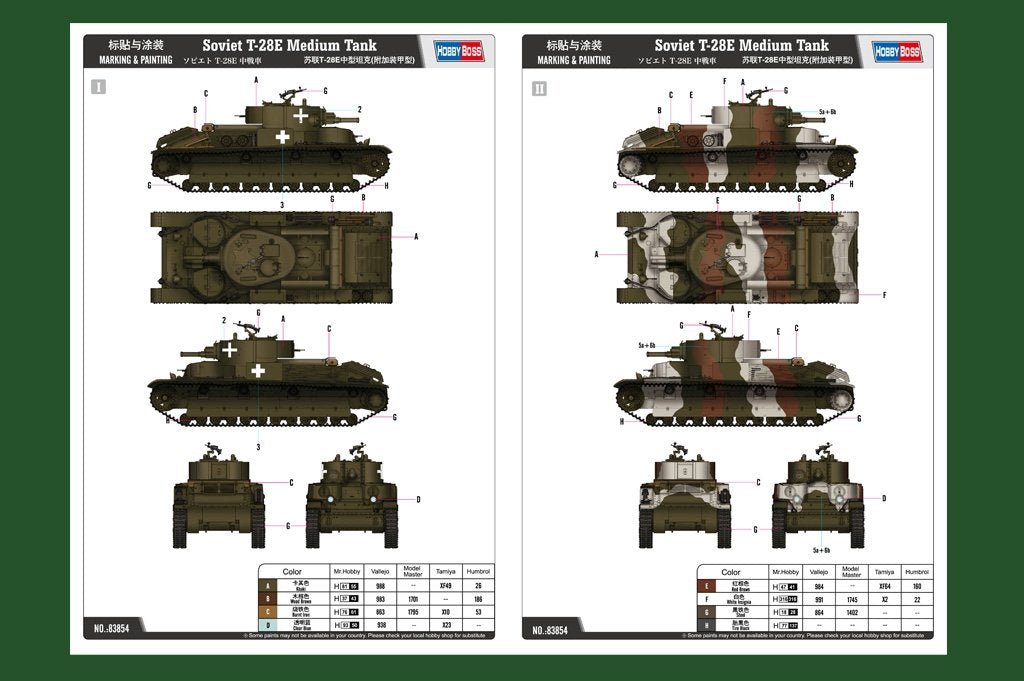 Hobby Boss 83854 Soviet T-28E Medium Tank 1/35 – Bild 4