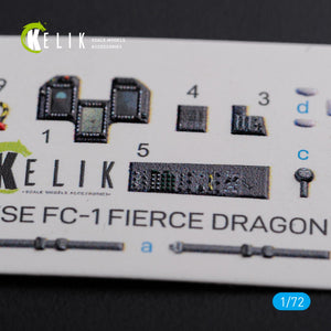 KELIK K72101 Chinese FC-1 Fierce Dragon interior 3D decals for Trumpeter kit 1/72 – imagen 3