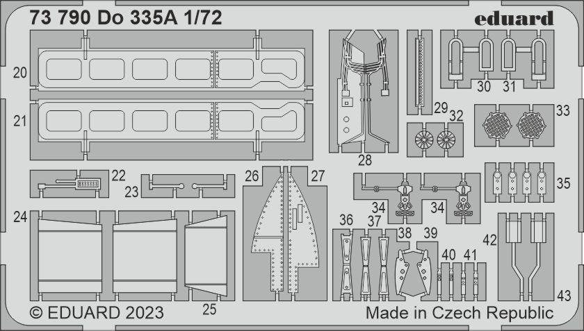 Eduard 73790 Do 335A HOBBY 2000, DRAGON 1/72 – Bild 2