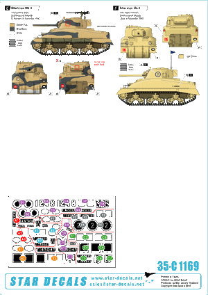 Star Decals 35-C1169 Sherman Mk II, Early production in 1942 1/35 – image 2