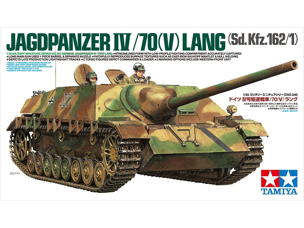 Tamiya 35340 German Jagdpanzer IV /70(V) Lang 1/35 – zdjęcie 2