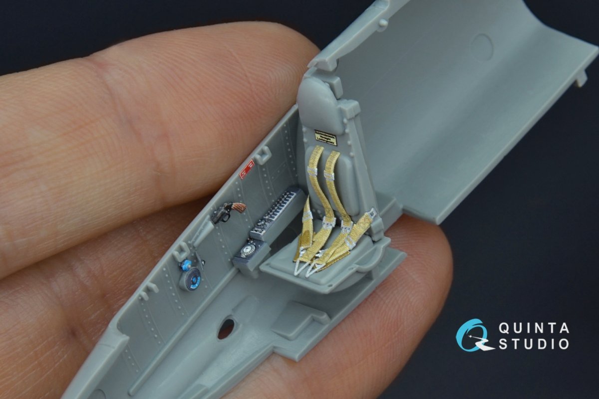 Quinta Studio QD48162 He 162 3D-Printed &amp;amp; colored Interior on decal paper (Dragon) 1/48 – obrázek 4
