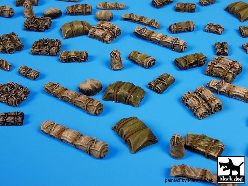 Black Dog T72056 Tentage plus bedrols 2 accessories set 1/72 – zdjęcie 4