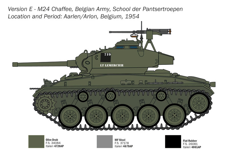 Italeri 6761 M24 CHAFFEE 1/35 – imagen 3