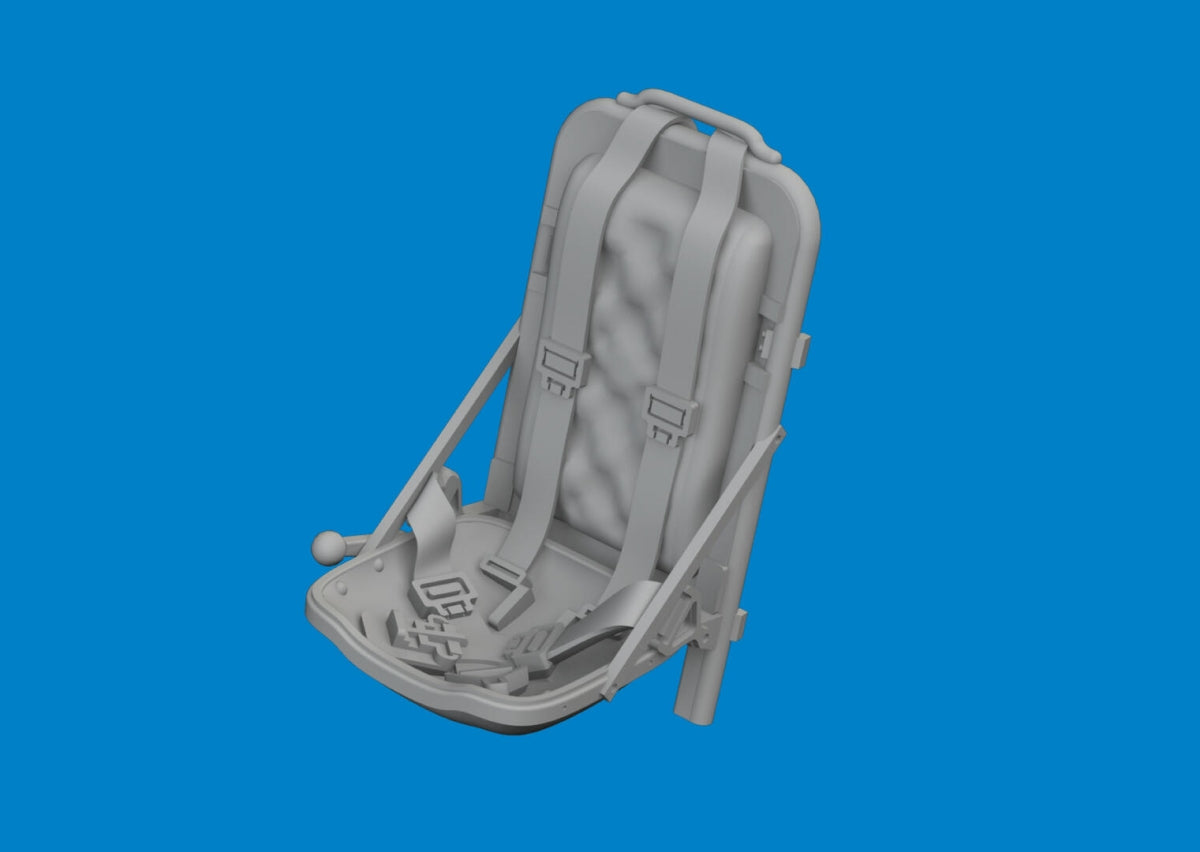 Eduard 672413 P-51D seat w/ integral belts PRINT EDUARD 1/72