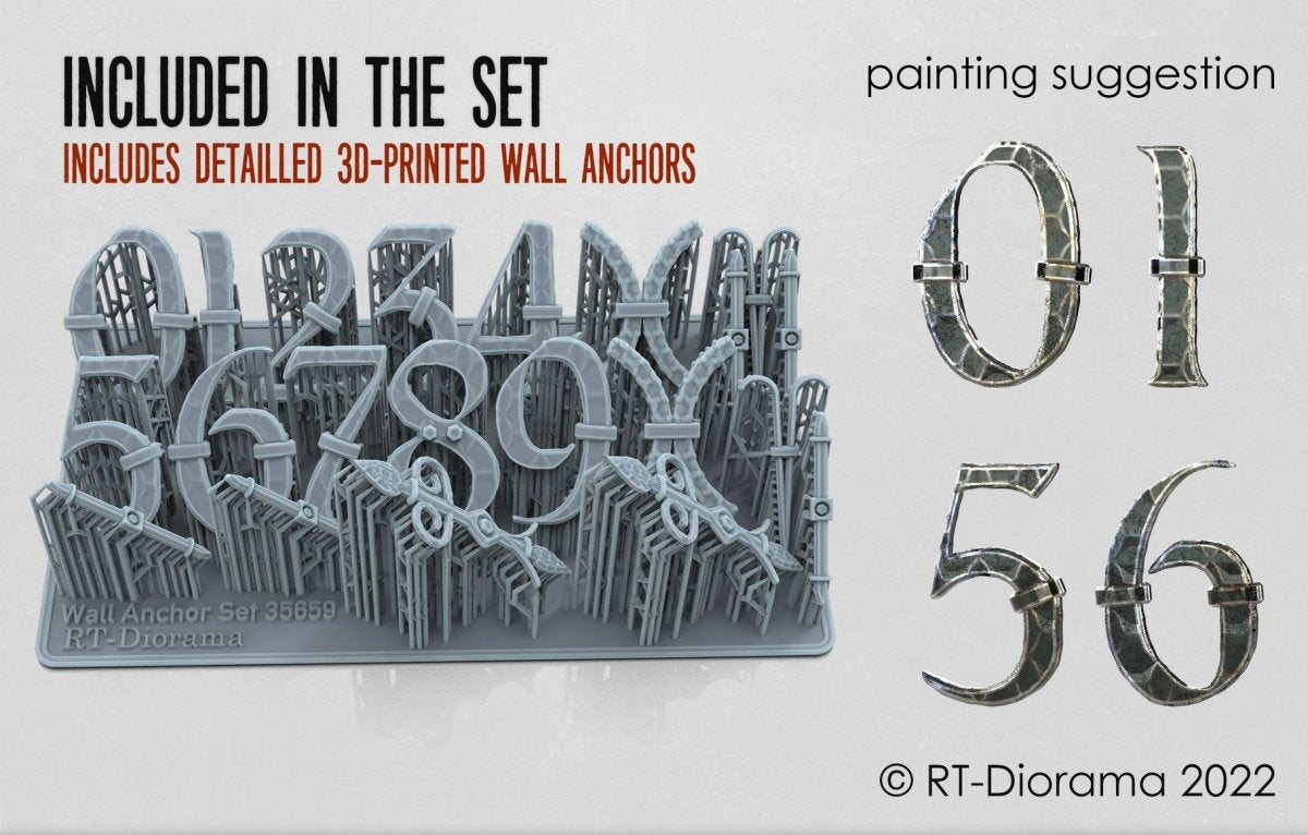 RT-Diorama 35659 Wall Anchor Set [Type 1] 1/35 – image 2