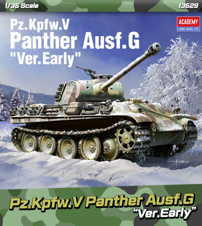Academy 13529 Pz.Kpfw.V Panther Ausf.G Ver.Early 1/35 – obrázek 2