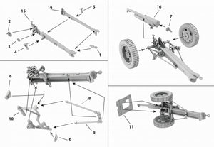 First to Fight PL045 Polish 75mm SCHNEIDER field gun model 1897 on DS wheels (1/72) – image 3