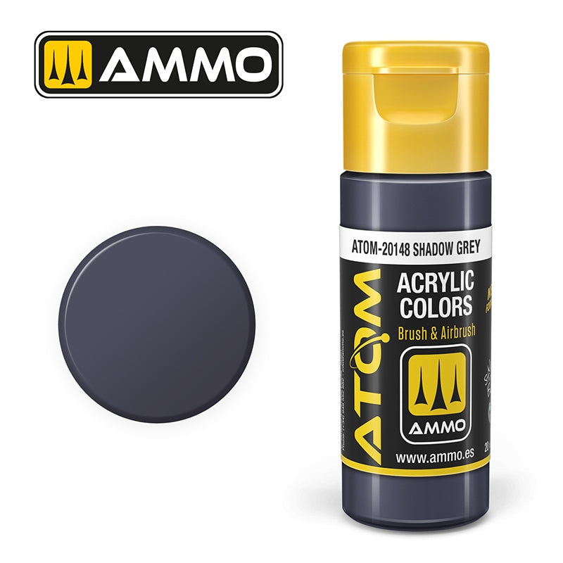AMMO of Mig Jimenez 20148 ATOM COLOR Shadow Gray 20ml