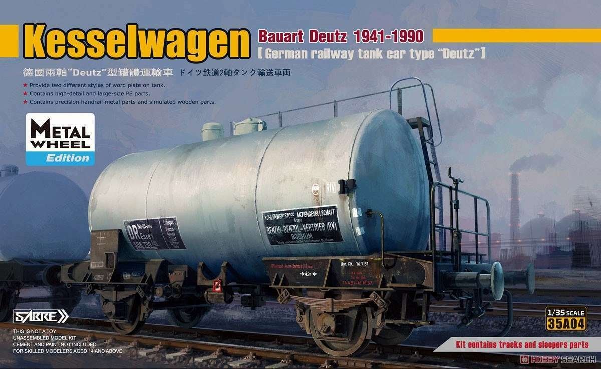 Saber 35A04MW Kesselwagen Bauart Deutz (1941-1990) - Metal Whell Edition 1/35