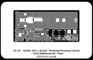 Aber 35172 Sd.Kfz. 251/1 Ausf.D. part 6 floor (DRA) (1/35) – image 2